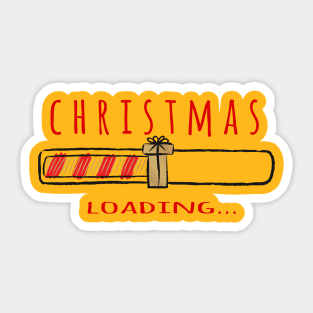 Christmas loading - Happy Christmas and a happy new year! - Available in stickers, clothing, etc Sticker